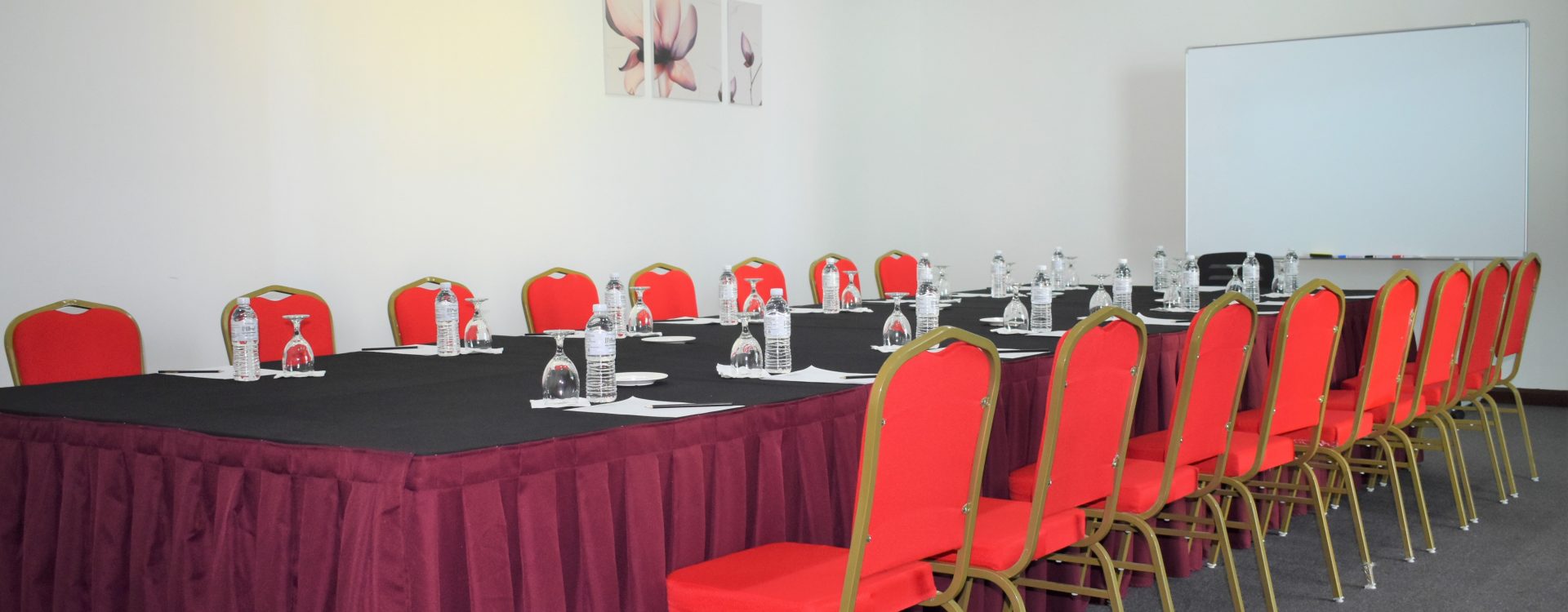 Meeting room set up at D'Wharf Hotel