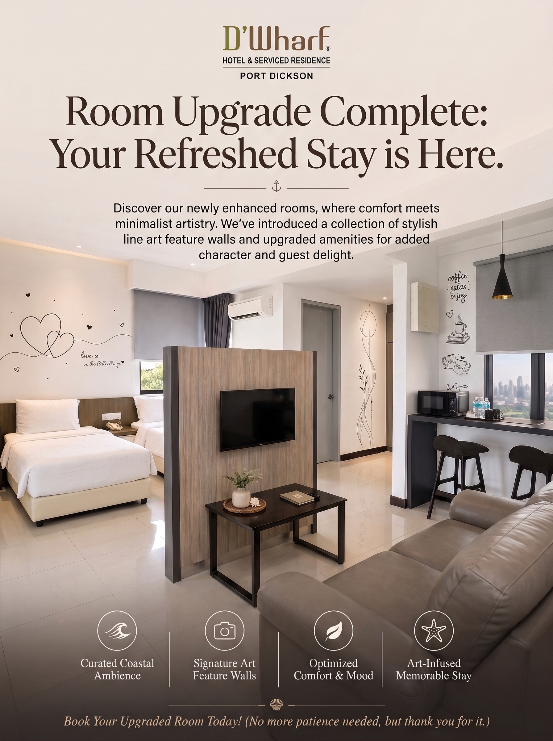 D'Wharf Room Upgrade In Progress - Port Dickson