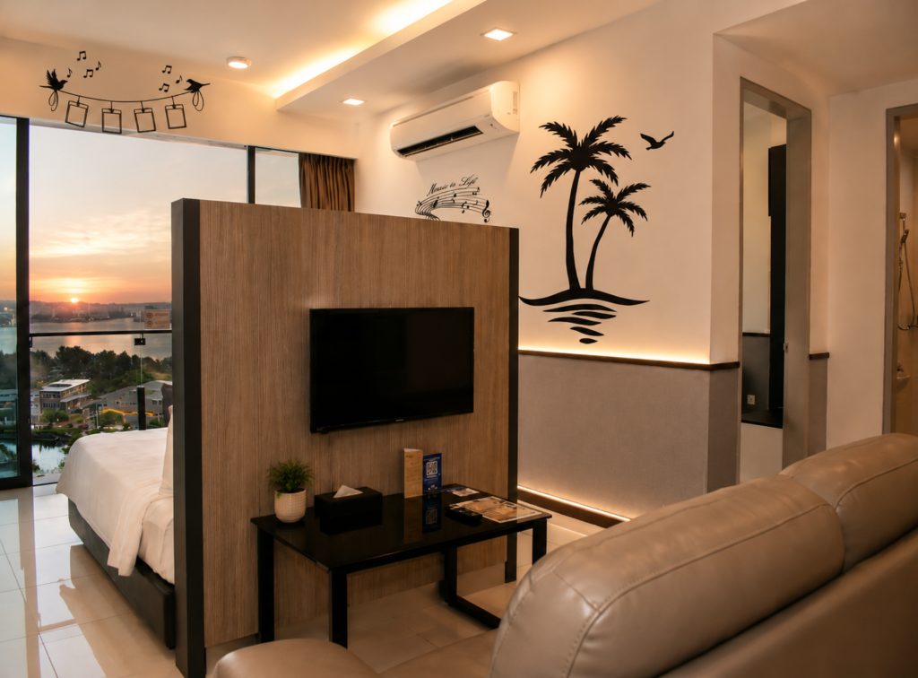 Upgraded room design preview: Suite at Golden Hour