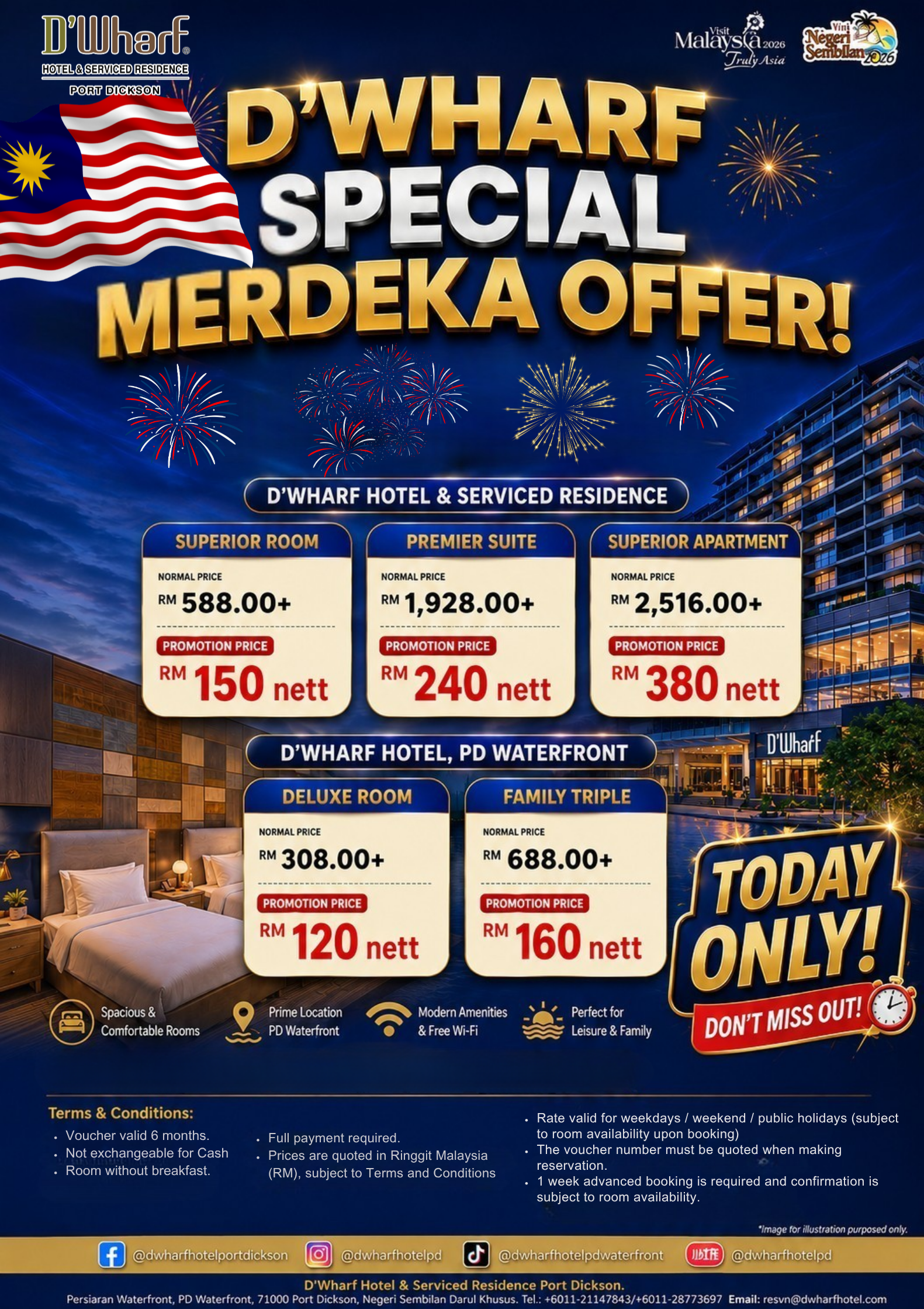 D'Wharf Special Merdeka Room Offer