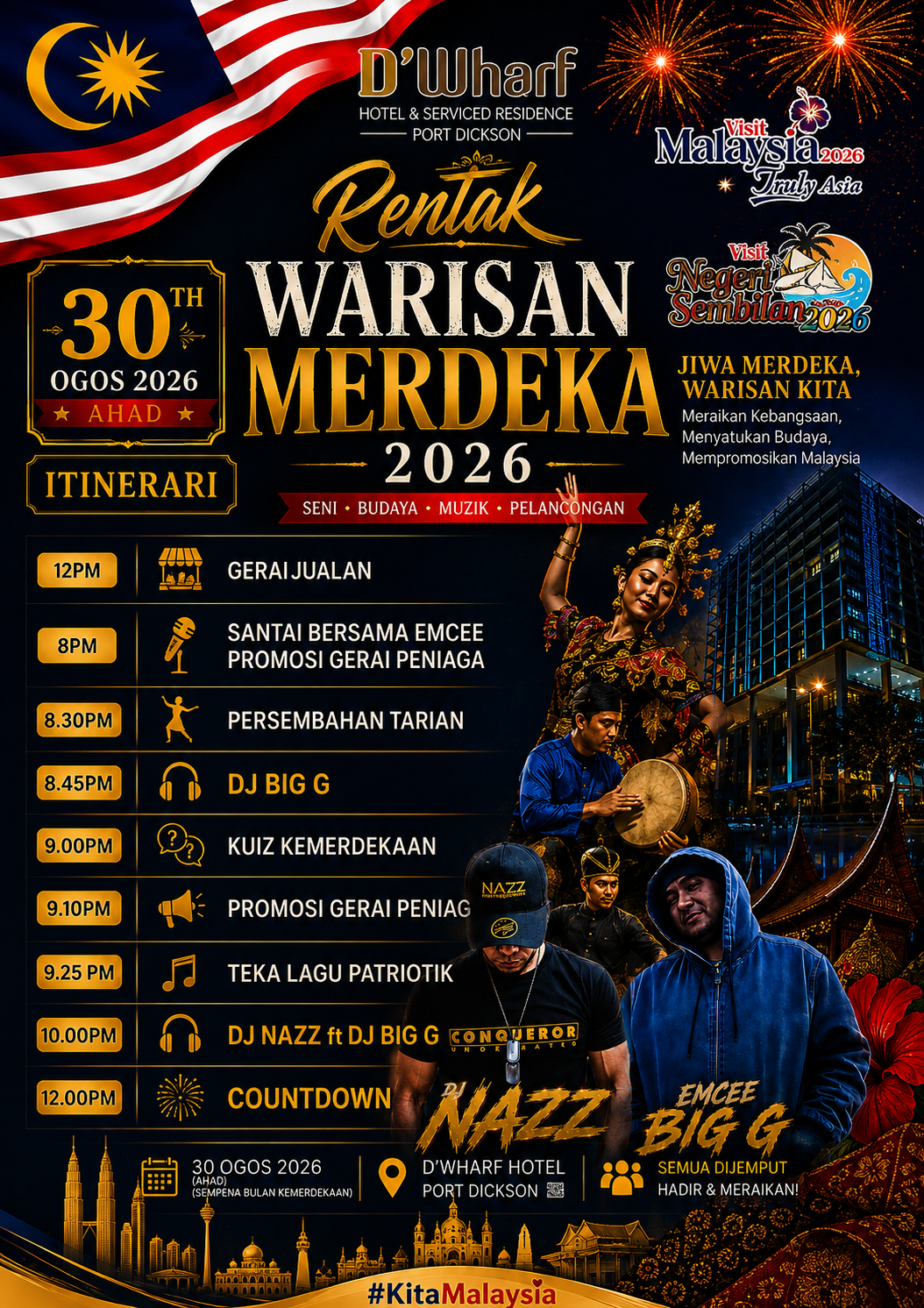 Rentak Warisan Merdeka 2026 — Full Itinerary & Programme