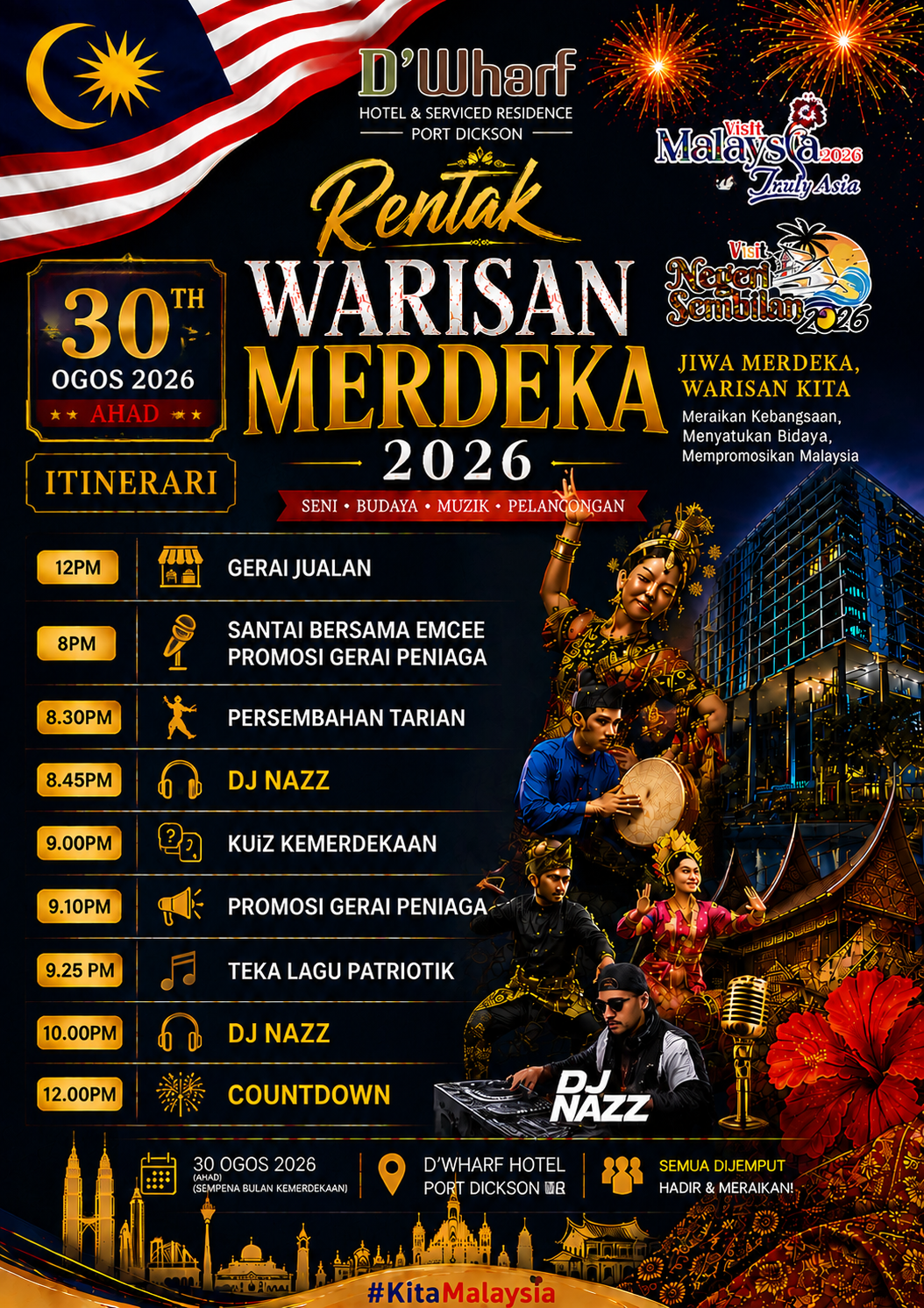 Rentak Warisan Merdeka 2026 — Full Itinerary & Programme