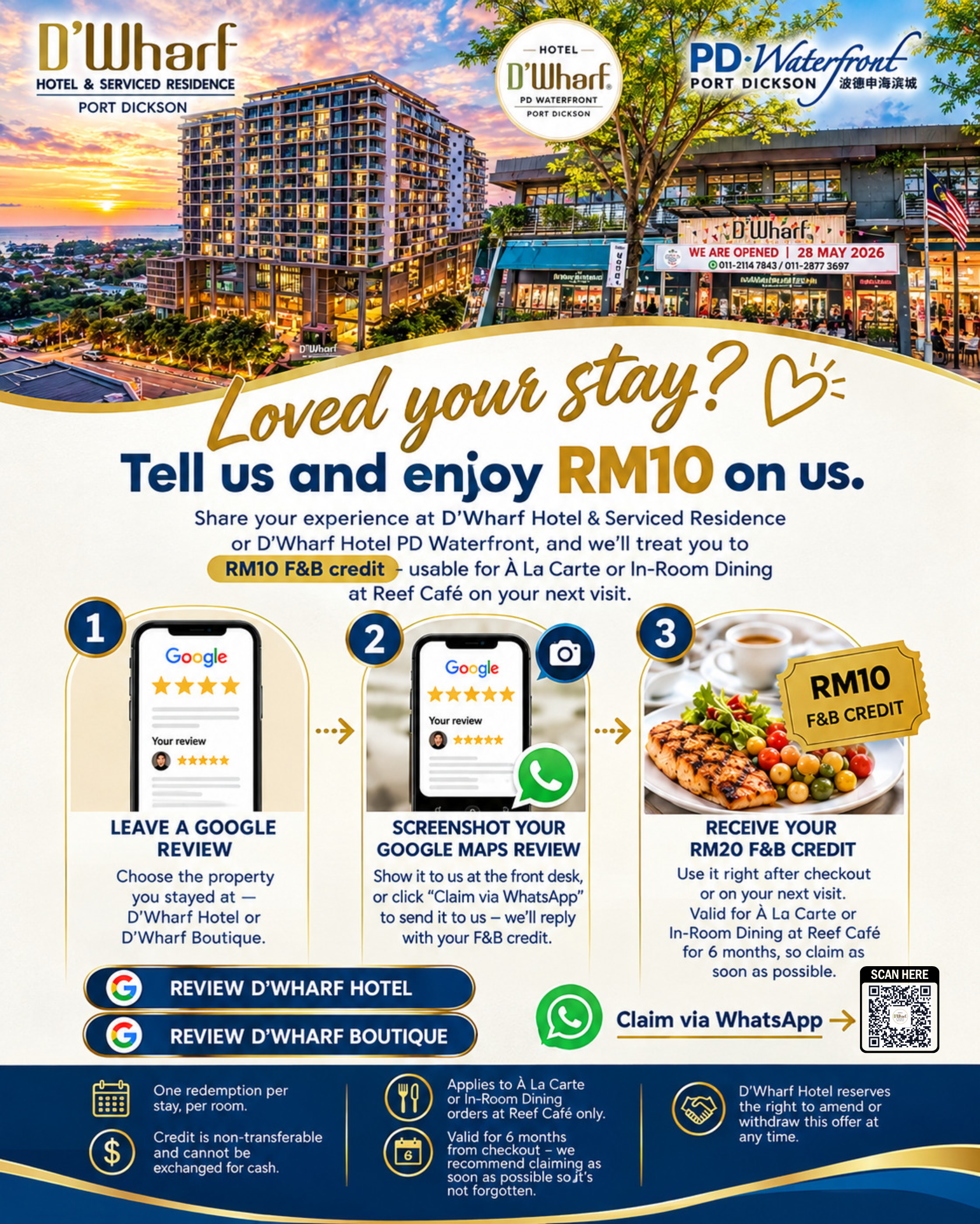 Love your stay at D'Wharf Hotel