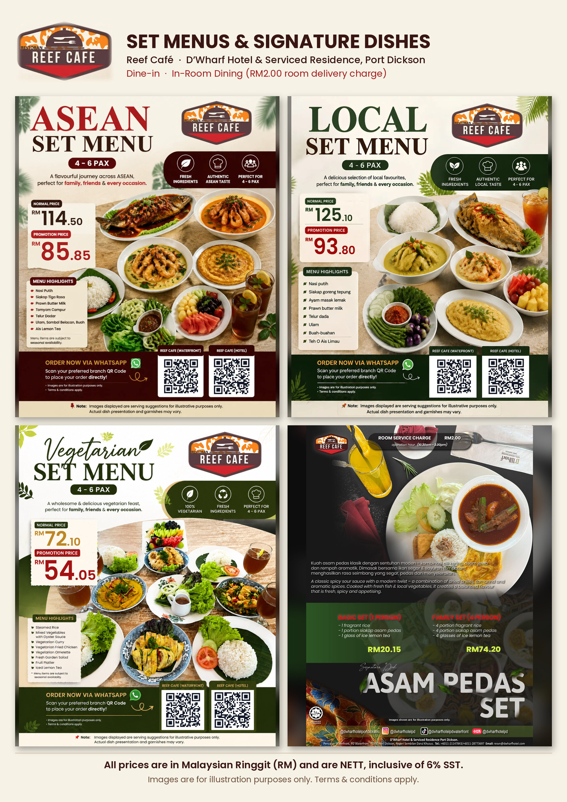 Set Menus Promotion Menu